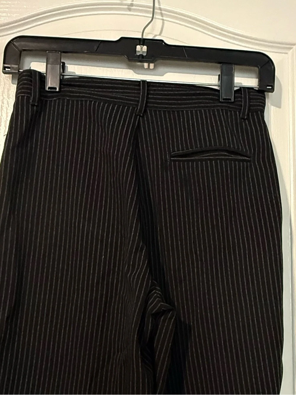 Boys Black Pinstripe 2-Piece Suit Size 12 – Blazer & Dress Pants Formal